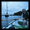 rowing home